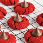 红色天鹅绒花生酱花朵#baking #cookies #Christmas