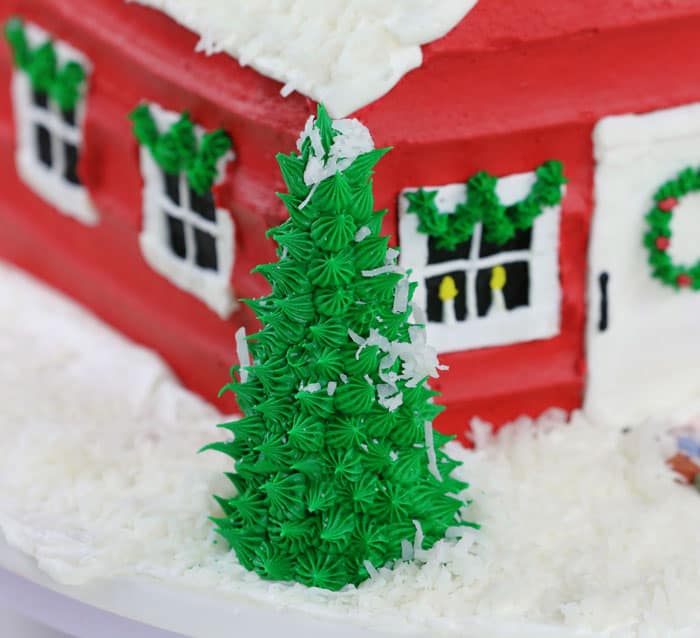 重新创造圣诞老人的房子，有一些轻松的蛋糕装饰!!bob投注体育网站#圣诞蛋糕#烘烤#蛋糕