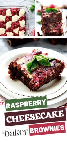 这不仅是你的普通布朗尼，而且是你喜欢的最好的甜点之一!这些树莓芝士蛋糕布朗尼甜点食谱是美味的潮湿布朗尼完美地混合了树莓芝士蛋糕混合物!试试这个覆盆子布朗尼食谱吧!