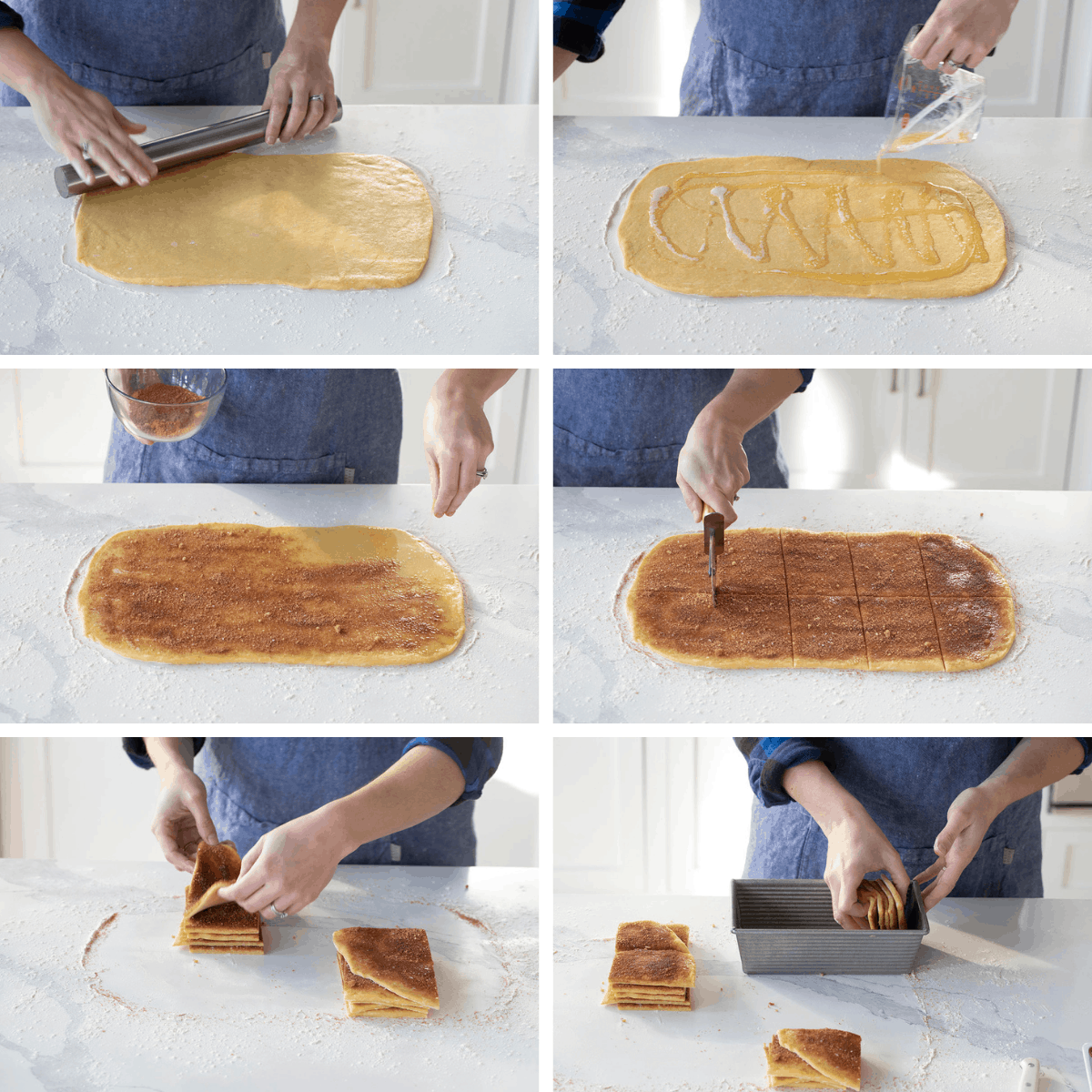 肉桂卷分离面包的加工步骤